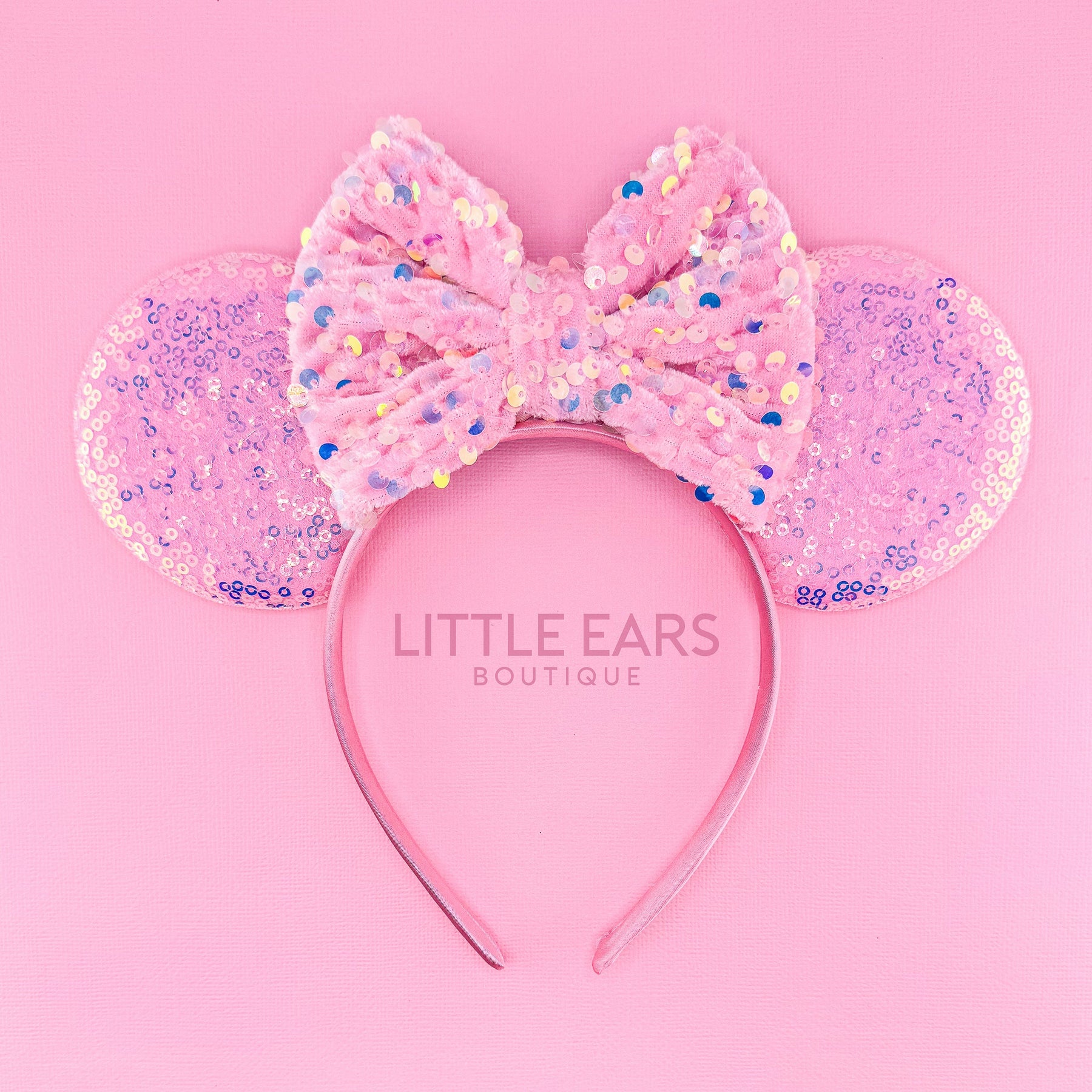 Pink Sequin Ears by Little Ears Boutique, travel planning service main product photo