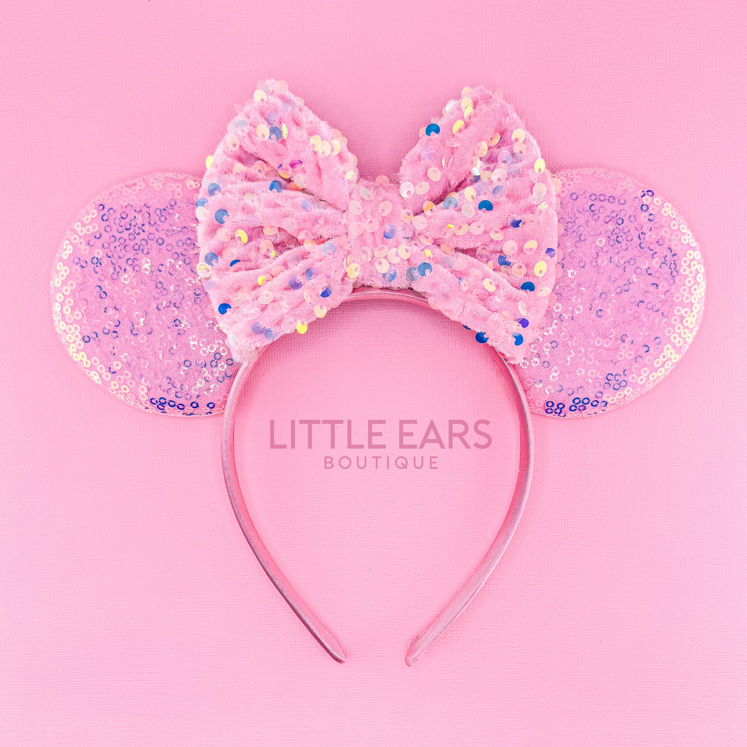 Pink Sequin Mickey Ears