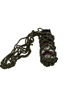 Woven Rope Bottle Holder handwoven rope bottle holder by Nomadic State of Mind, view 8