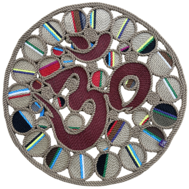 Om Rope Art handcrafted rope art by Nomadic State of Mind, view 11