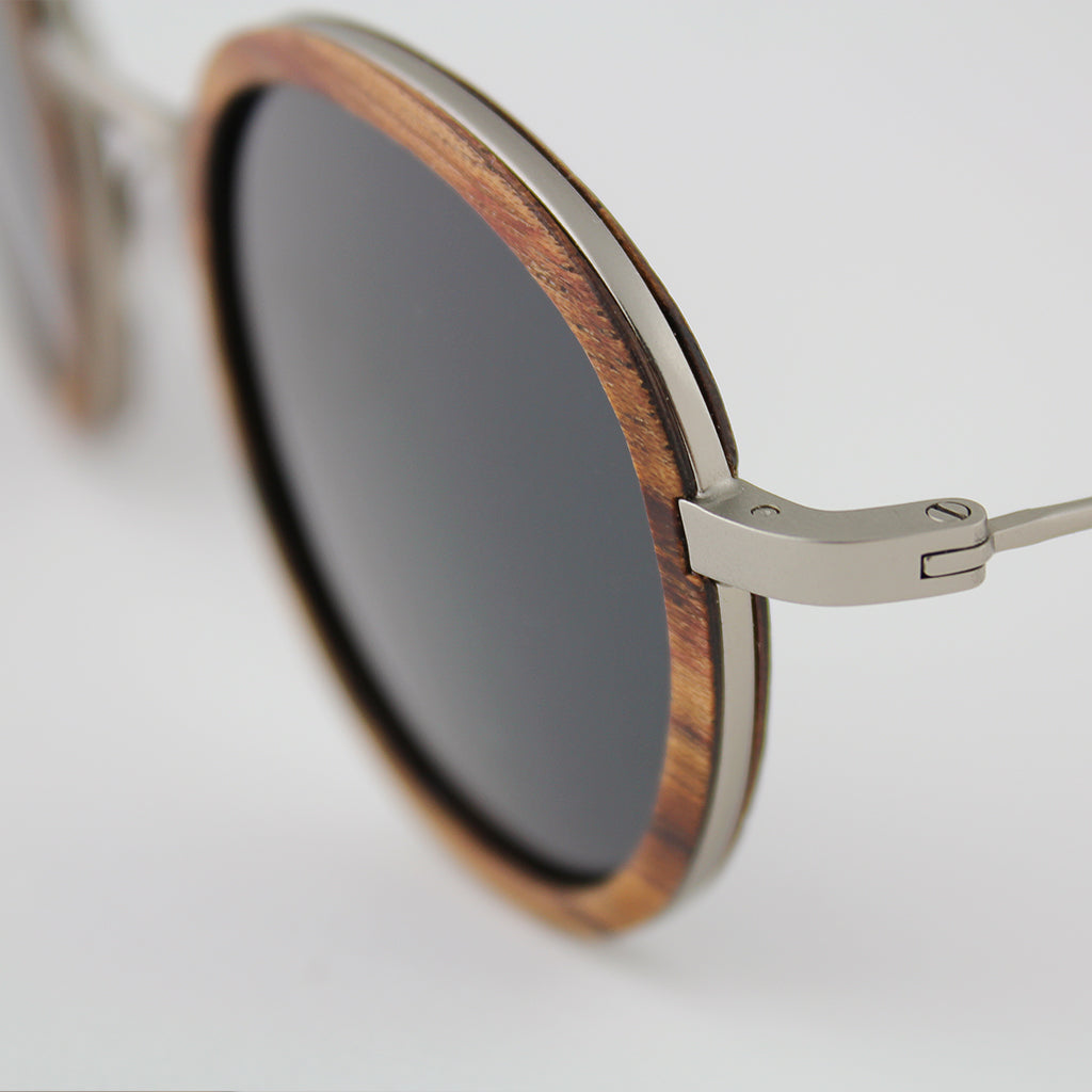 Pasco - Featherlight Titanium & Wood Sunglasses