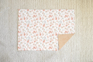 Peach Blossom Personalized Minky Baby Blanket by AGreatBaby — view 2 of 5