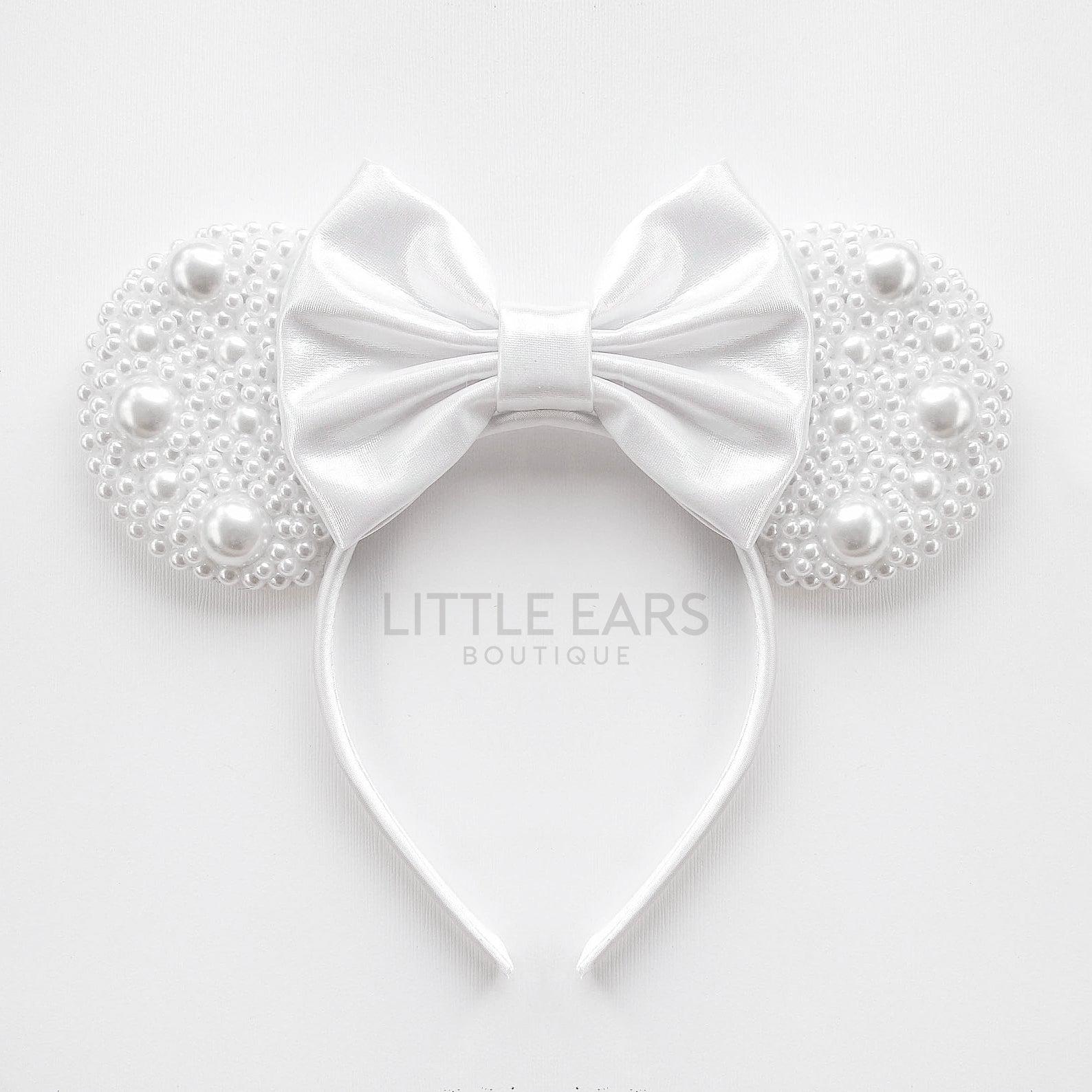 Pearls Sparkle Ears by Little Ears Boutique, handmade jewelry main product photo