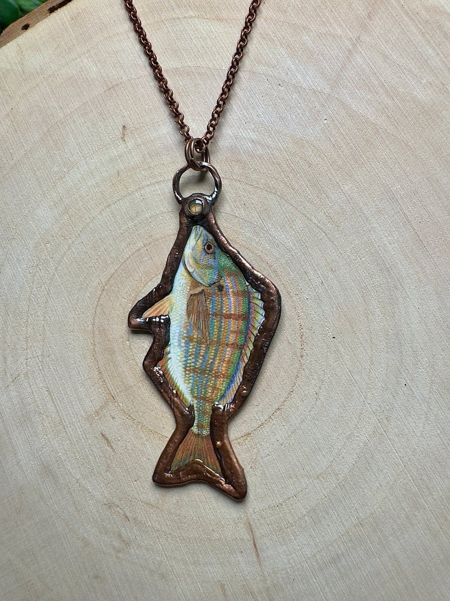 Pinfish and Labradorite Necklace