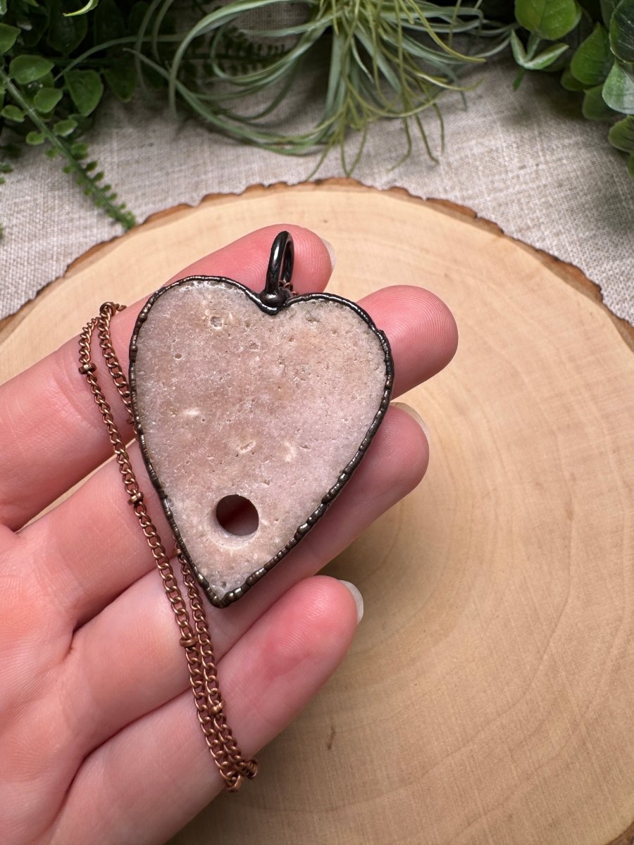Pink Amethyst Planchette Necklace