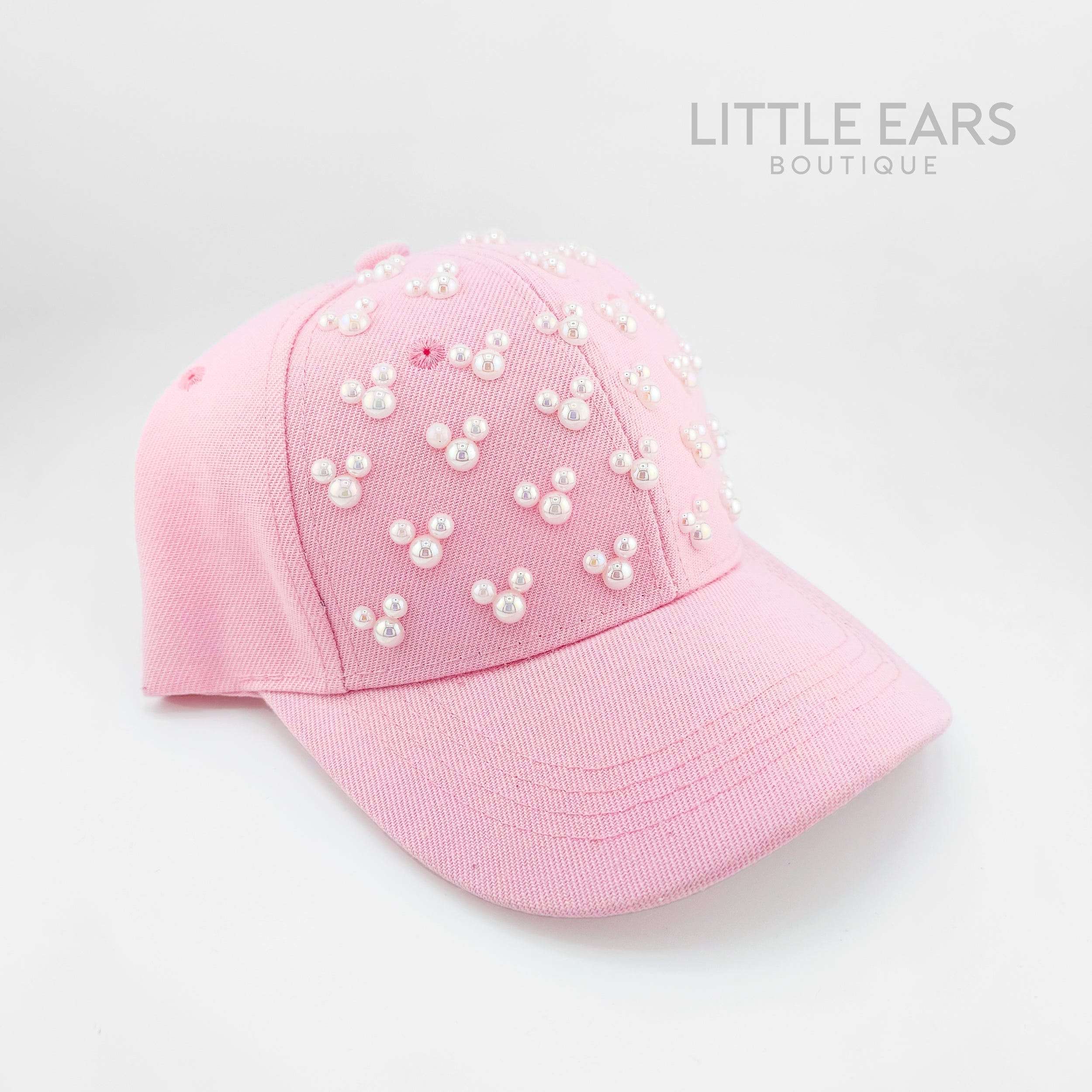 Pink Pearls Mickey Hat