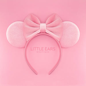 Pink Velvet Mommy & Me Ears by Little Ears Boutique, travel planning service detail photo 3