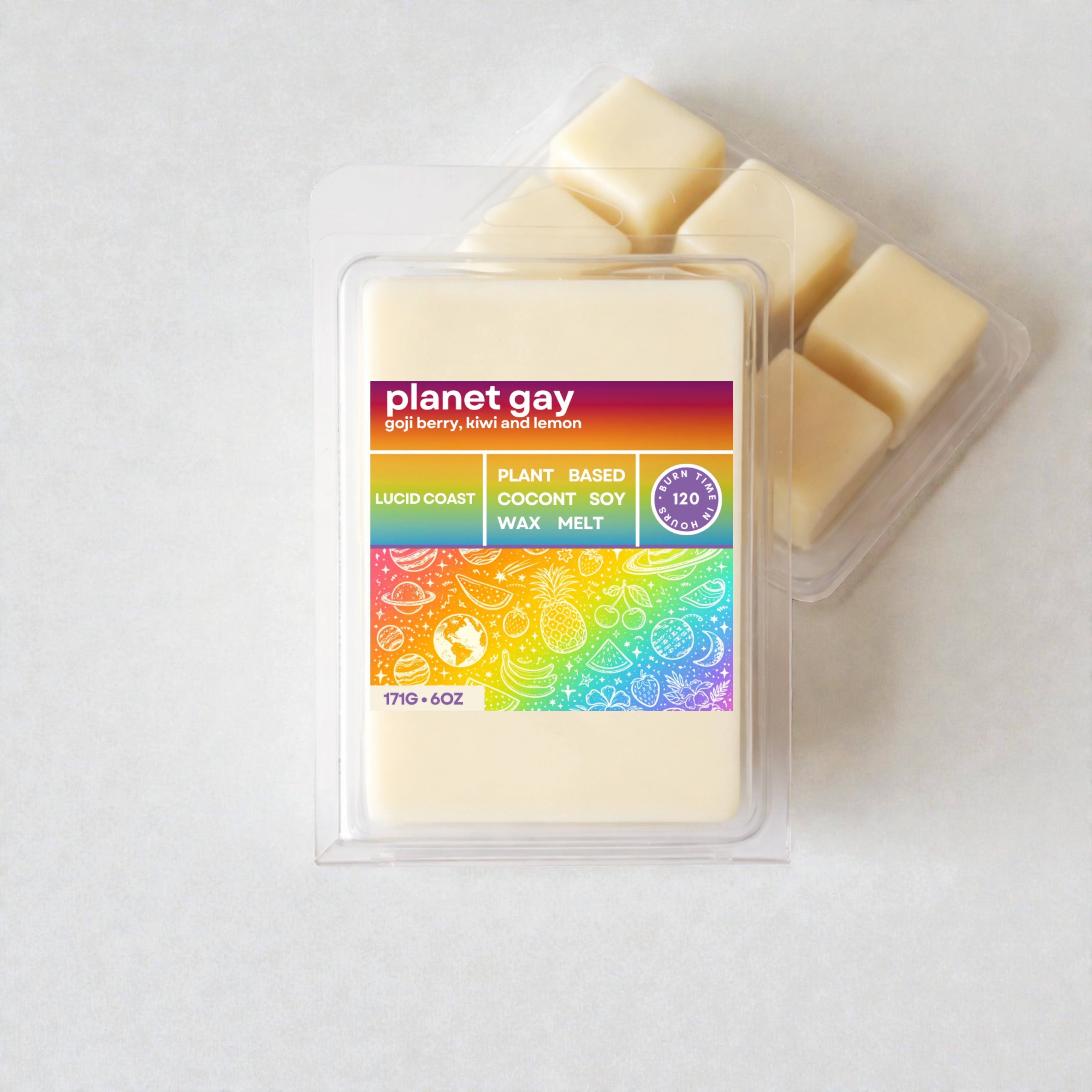 Planet Gay Wax Melt by Lucid Coast Co. product image 2