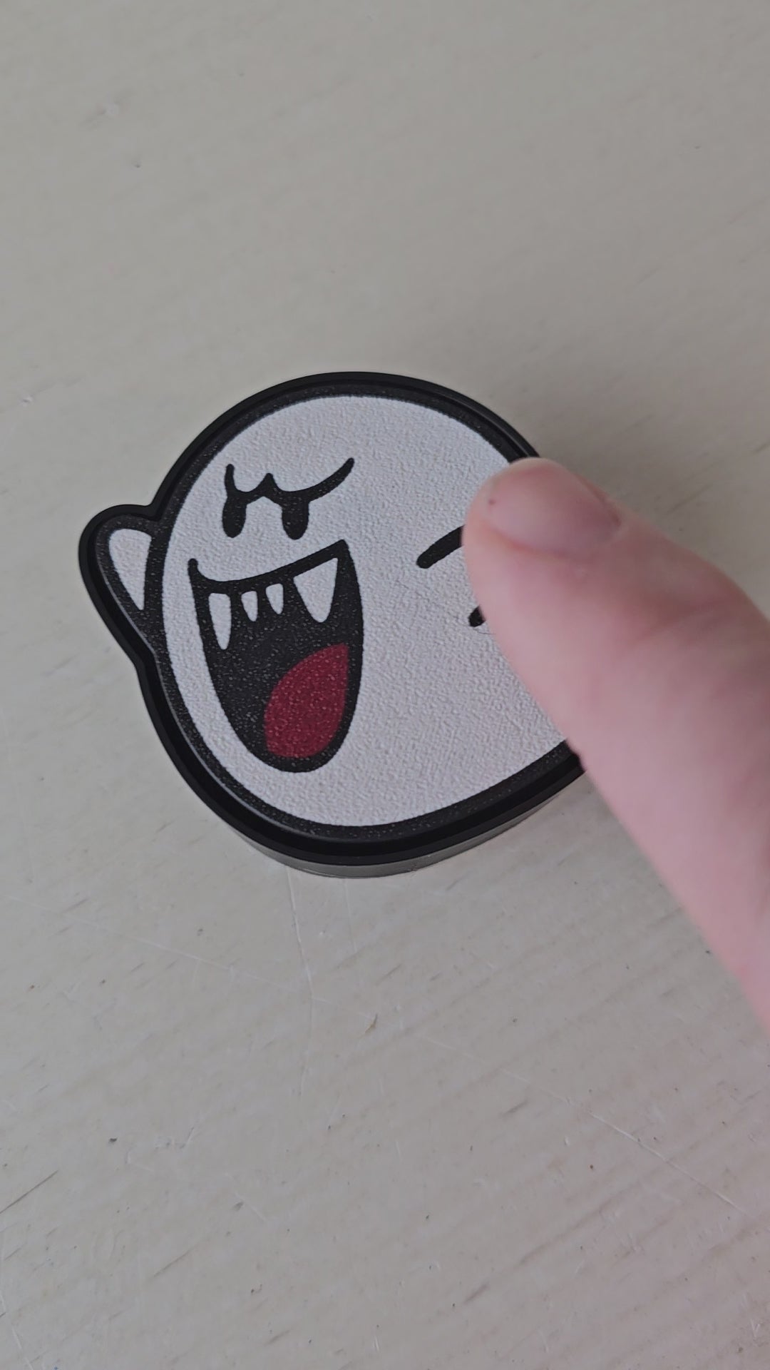 The Tween Space Retro Ghost Fidget Clicker — Single Clicker | 3D Printed