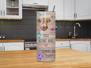 "Fluffy But Fabulous" 20oz Cow Tumbler