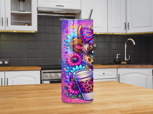 "Bit of a Mess But doing My Best" 20oz Cow Tumbler