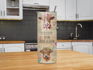 "Home Is Where The Cows Are" 20oz Cow Tumbler