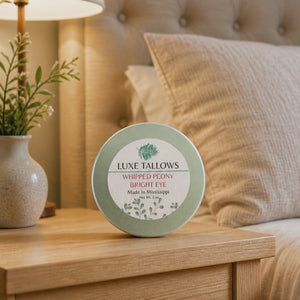 Luxe Tallows Whipped Peony Bright Eye I Lightweight Tallow Eye Cream | 2 oz