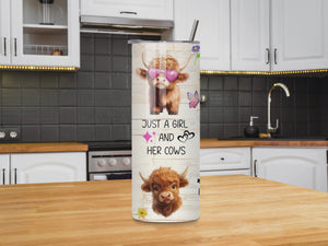 "Grazing, Blazing, & Amazing" 20oz Cow Tumbler