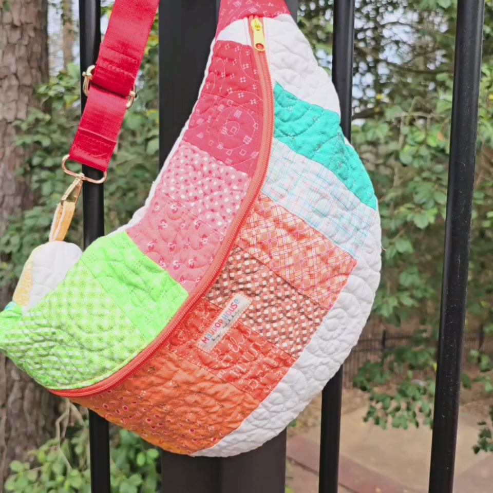 Extra Large Quilted Bum Bag, Patchwork Sling Bag, Upcycled Quilt Bag, Boho Crossbody Bag, Handmade Belt Bag, Hippie Fanny Pack Purse