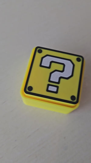 The Tween Space Retro Mystery Block Fidget Clicker Keychain | 3D Printed by The Tween Space, paper gift main product photo