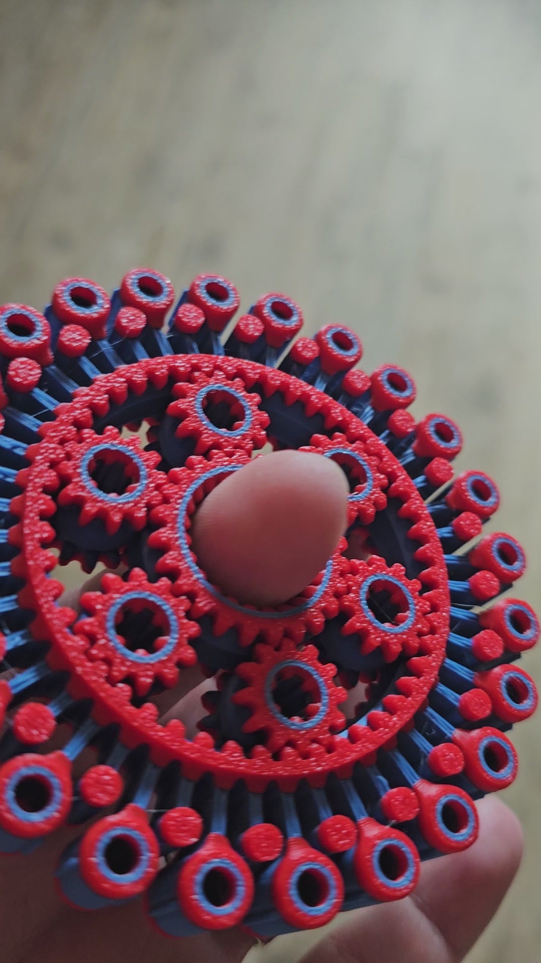Turbo Gear Ring Fidget – Rotating Wearable Spinner | ADHD Anxiety Relief Finger Toy by The Tween Space, handmade jewelry detail photo 2
