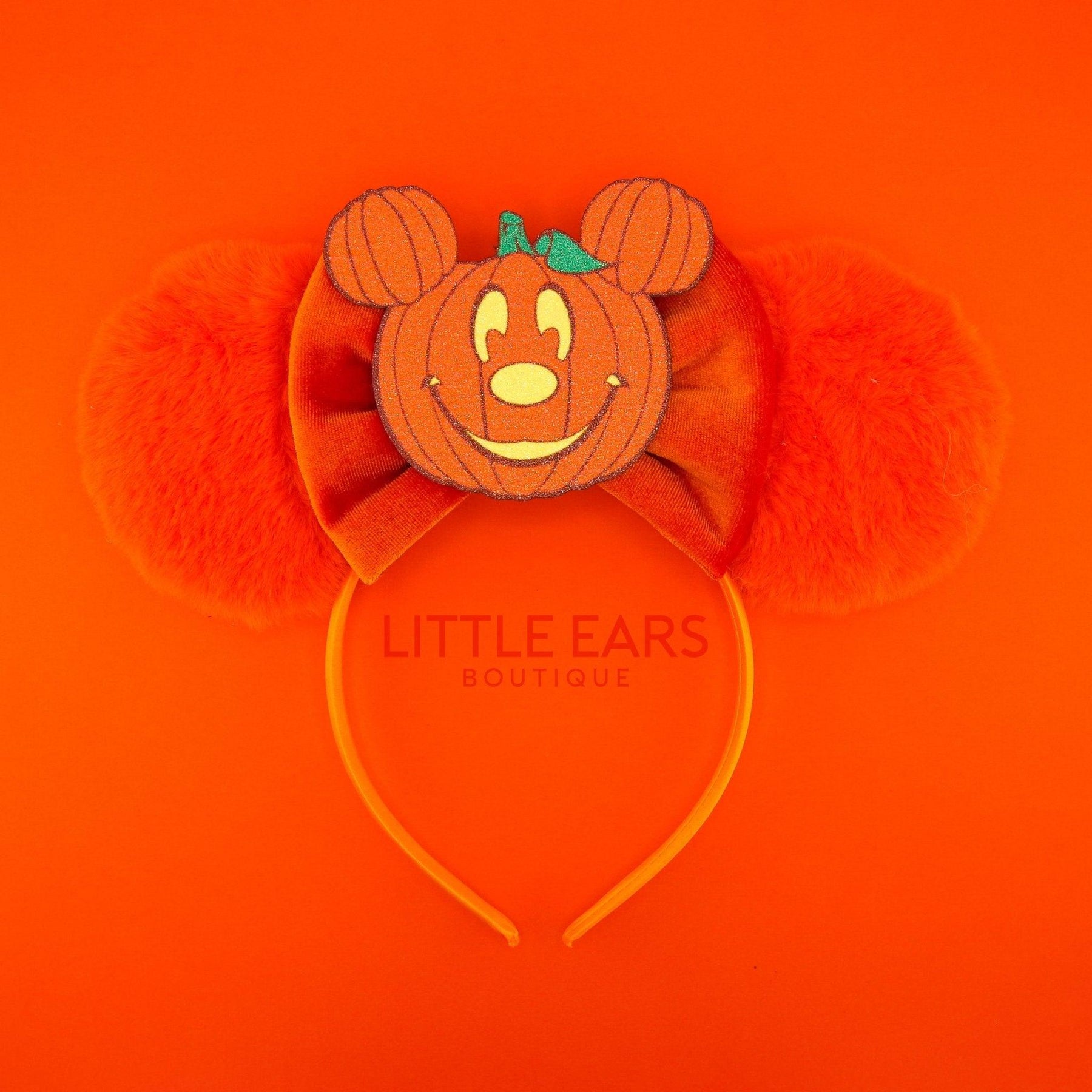 Pumpkin Fur Halloween Ears by Little Ears Boutique, travel planning service main product photo