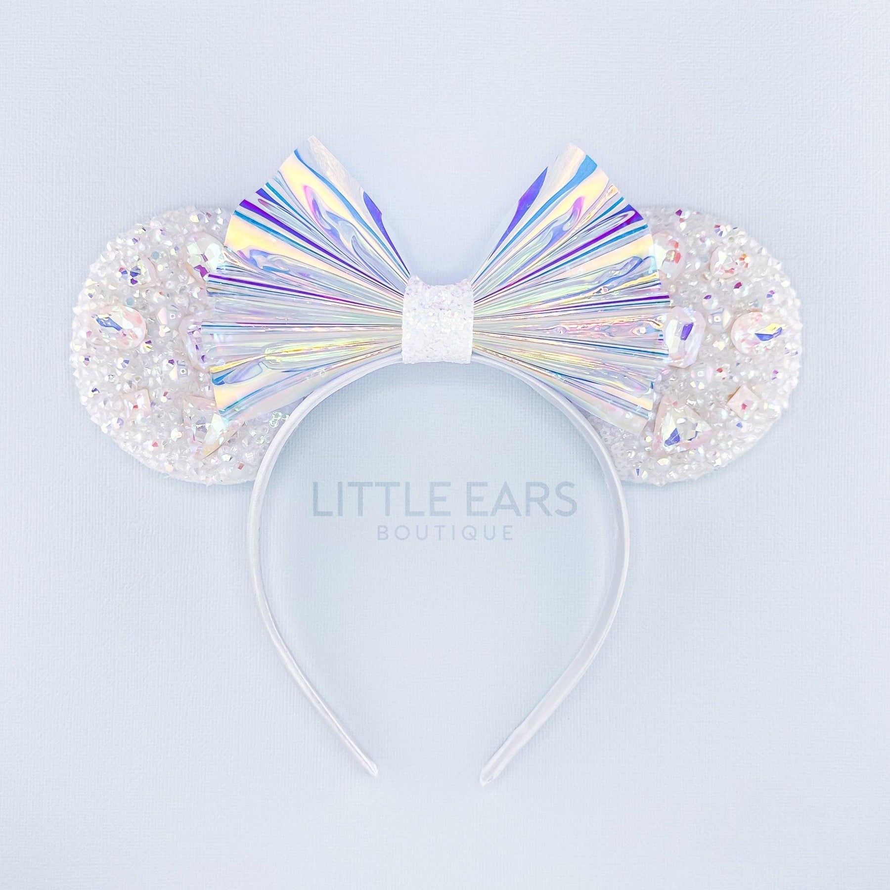 Purple Iridescent Sparkle Ears by Little Ears Boutique, scented candle detail photo 2