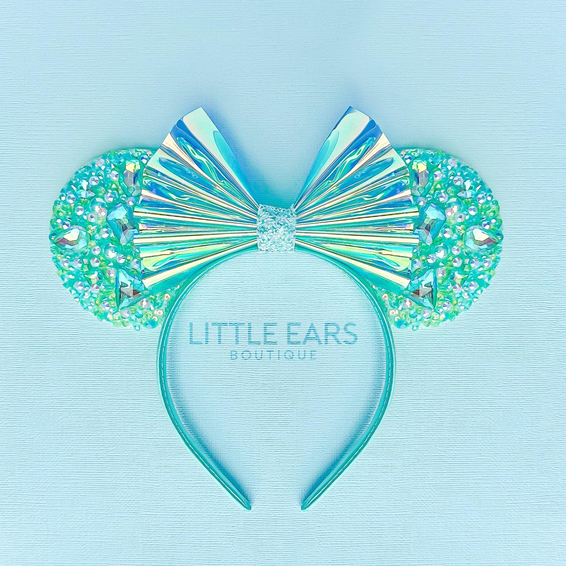 Purple Iridescent Sparkle Ears by Little Ears Boutique, scented candle detail photo 5