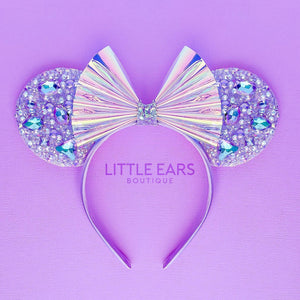 Purple Iridescent Sparkle Ears by Little Ears Boutique, scented candle main product photo