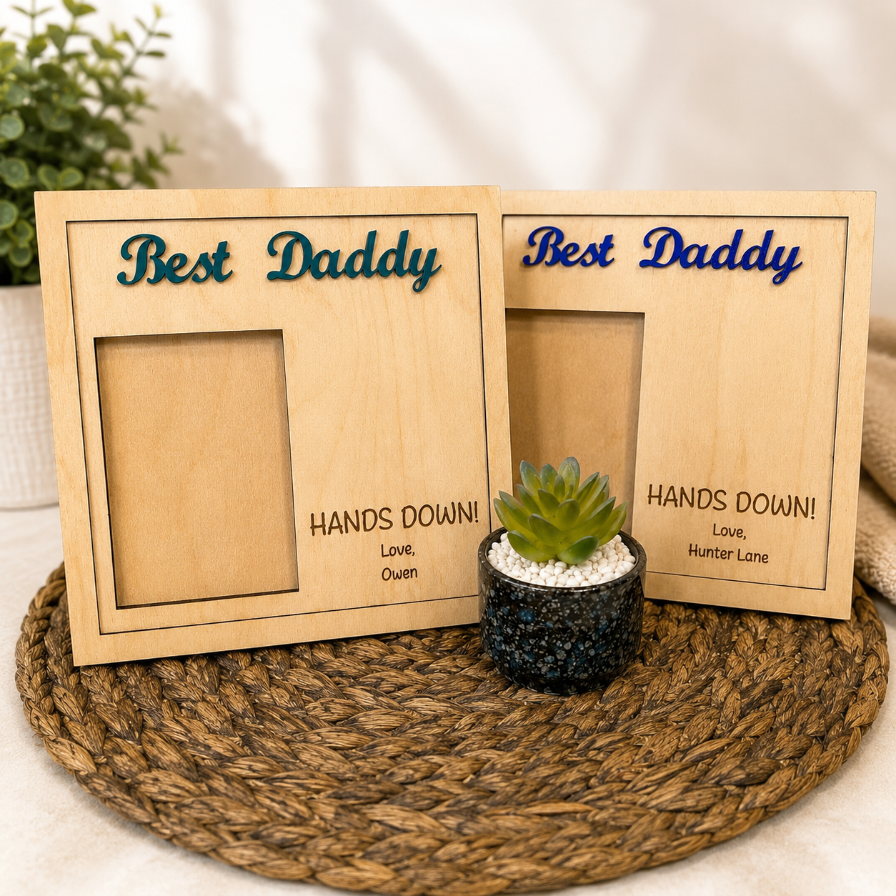 Best Daddy Hands Down Photo Frame