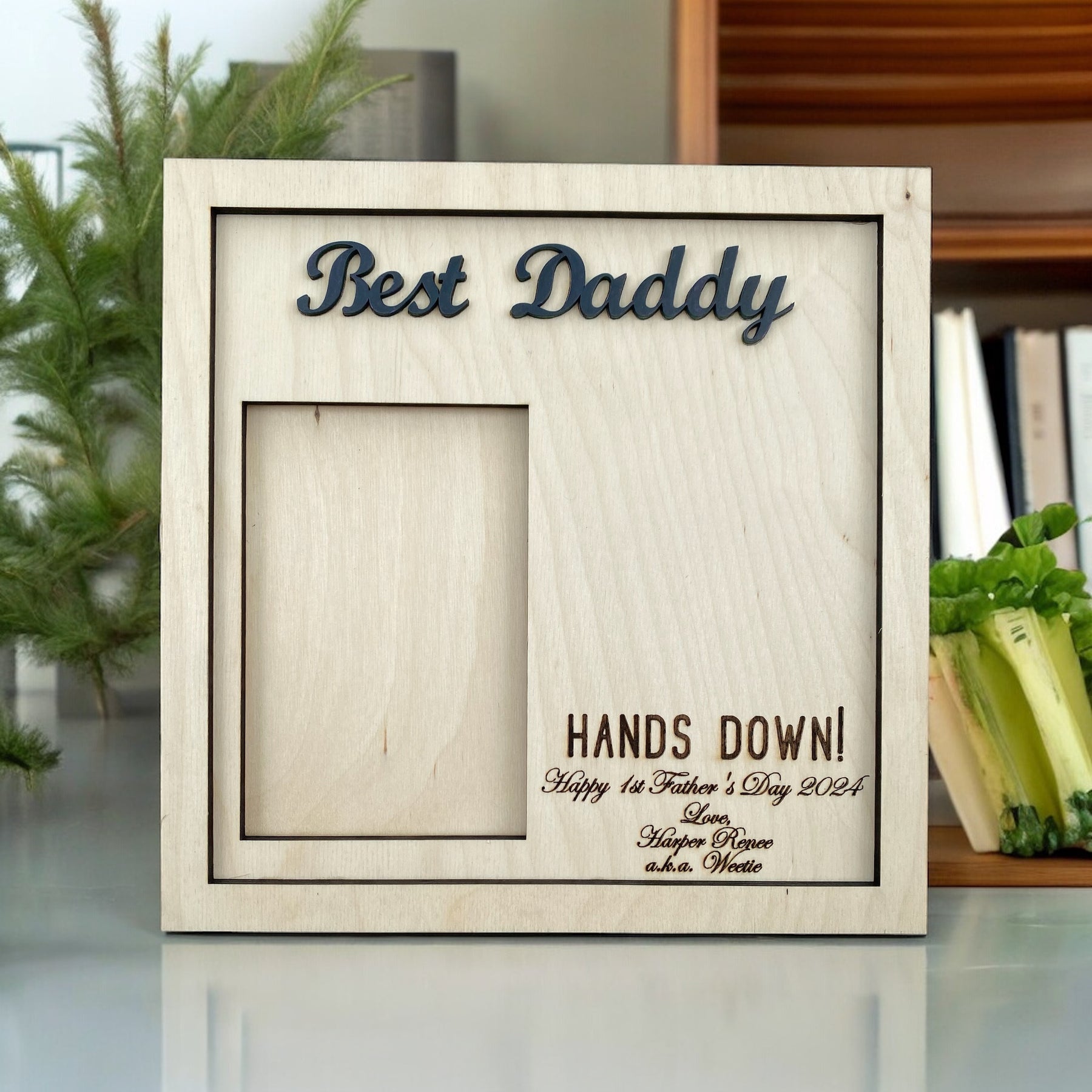 Best Daddy Hands Down Photo Frame