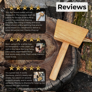 Quiet 35 oz Wooden Mallet (Mallet Tool)