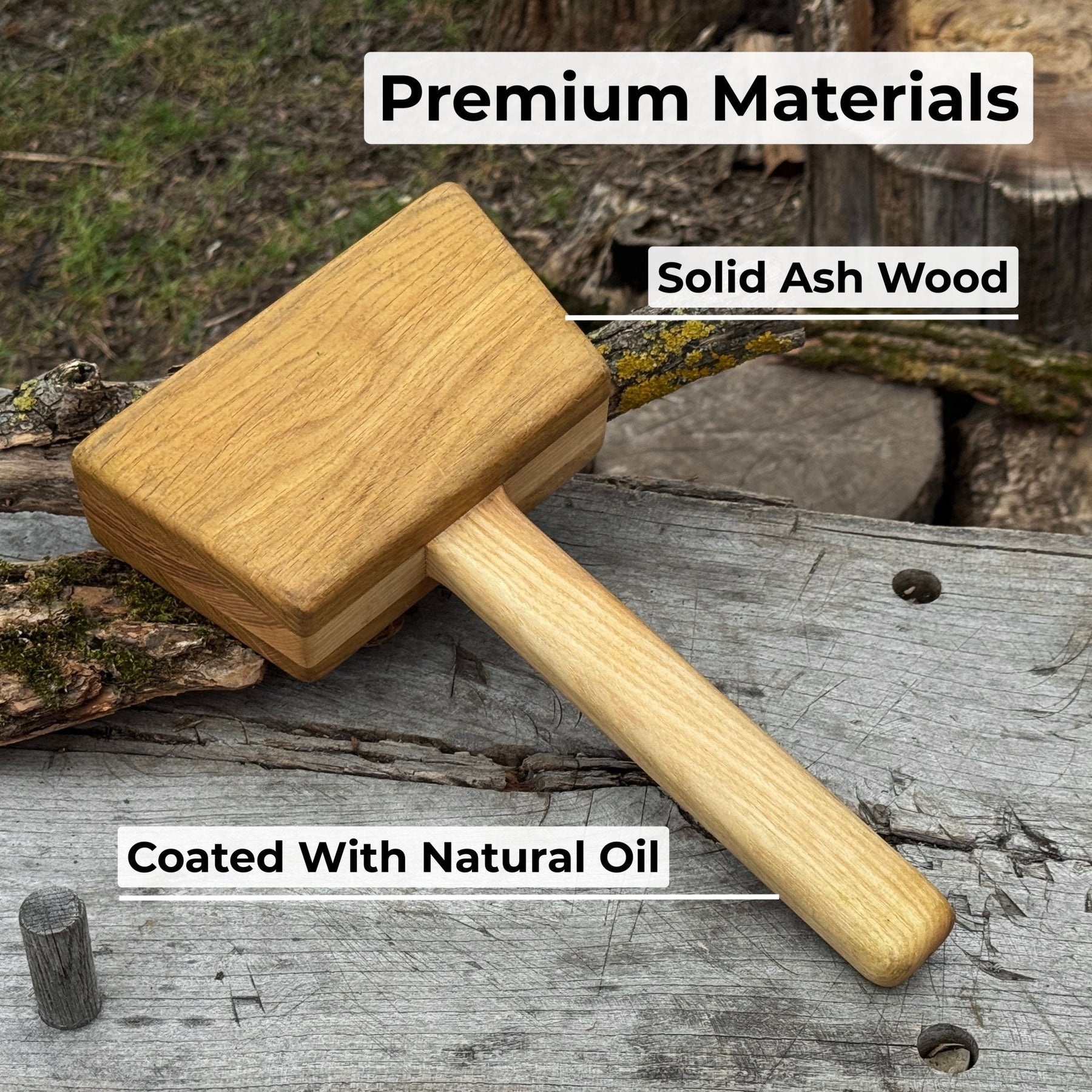 Quiet 35 oz Wooden Mallet (Mallet Tool)