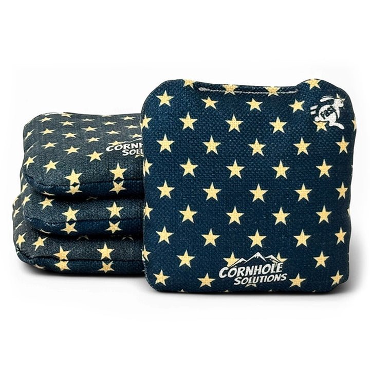 Distressed Stars/WTP - Pro Style REC Cornhole Bags – Regulation 6"x6" – Full Set of 8