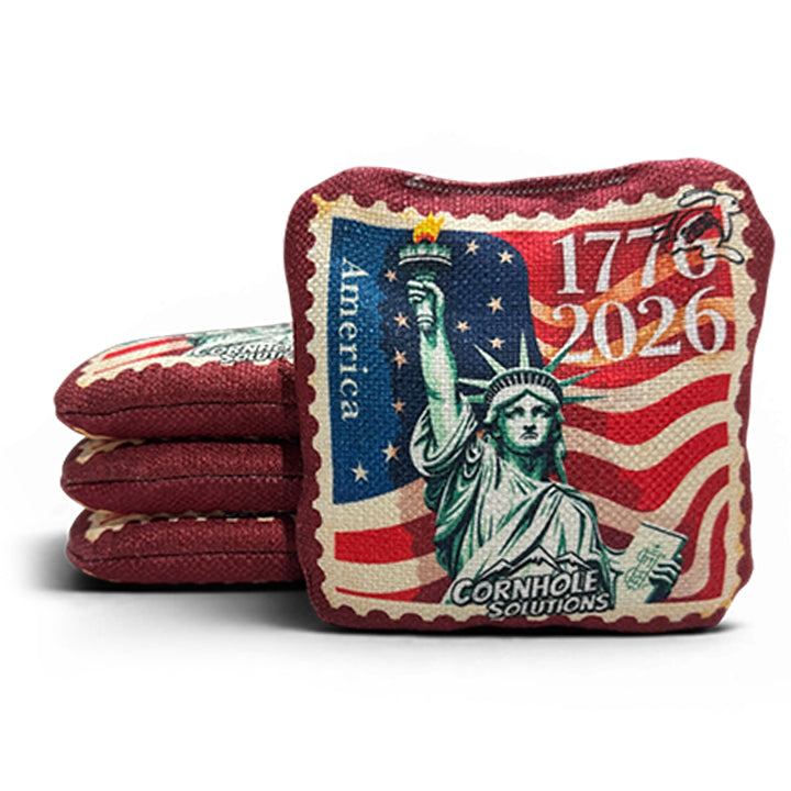 American Stamp Designs - Pro Style REC Cornhole Bags – Regulation 6"x6" – Full Set of 8 by Cornhole Solutions, Southern home decor detail photo 2