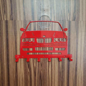 E36 M3 Key Hanger Steel Wall Mounted Key Rack – Classic BMW Organizer for Garage Entryway Office Car Lover Gift detail view