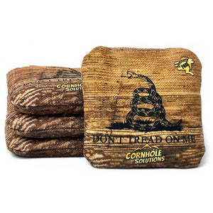 Wood DTOM/Wood Flag - Pro Style REC Cornhole Bags – Regulation 6"x6" – Full Set of 8 by Cornhole Solutions, custom cornhole board detail photo 2