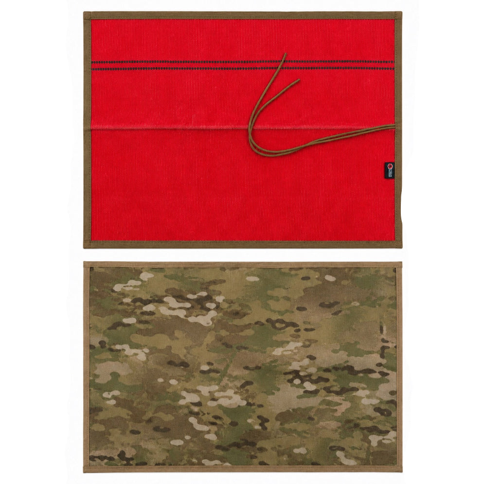 Drop Zone Mat - Premium - Firehose Edition by Recycled Firefighter, handmade leather goods detail photo 35