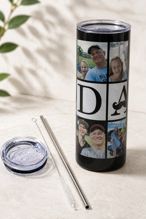 20 oz Double-Wall Stainless Steel Skinny Tumbler Father's Day