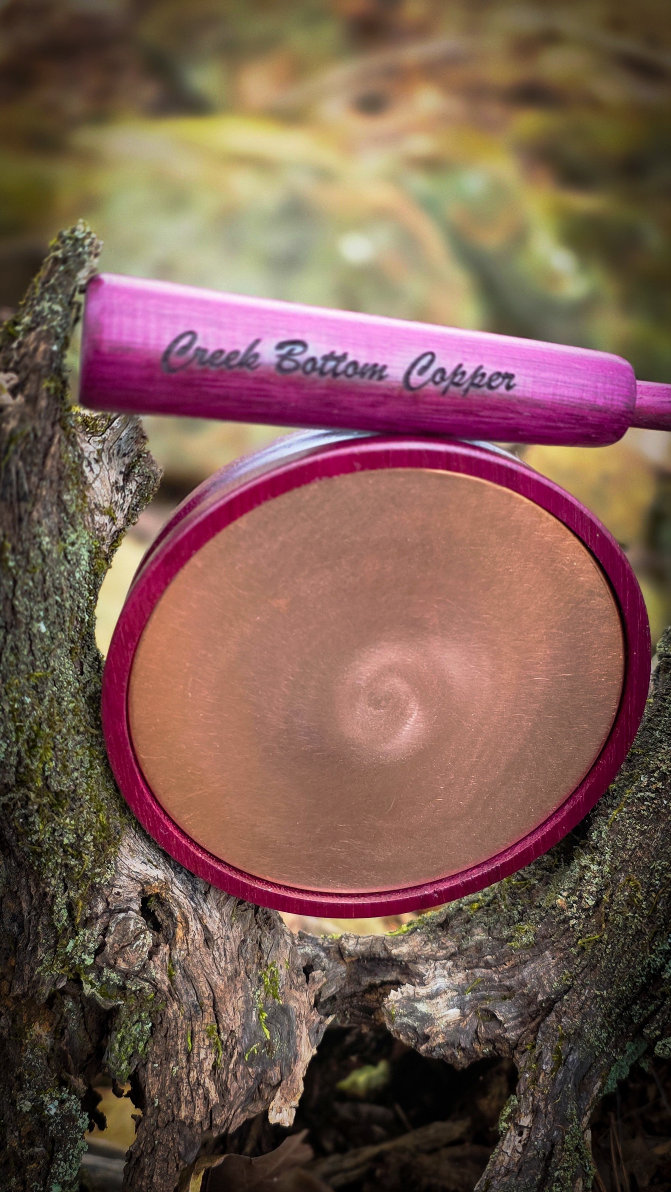 Purple Heart Creek Bottom Copper Pot Call