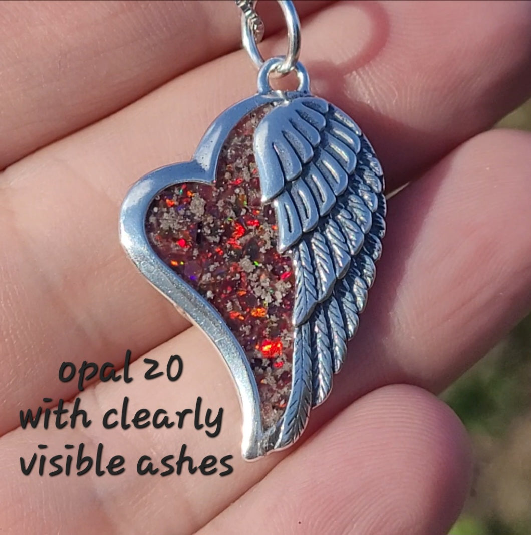 Wings of Love Memorial Pendant