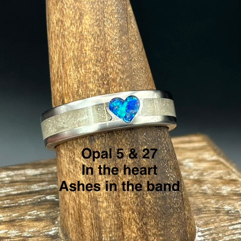 You are My Heart Memorial Ring - Titanium Band