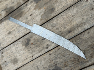 Handmade Timberwood Chef Knife Blank 11" Damascus steel