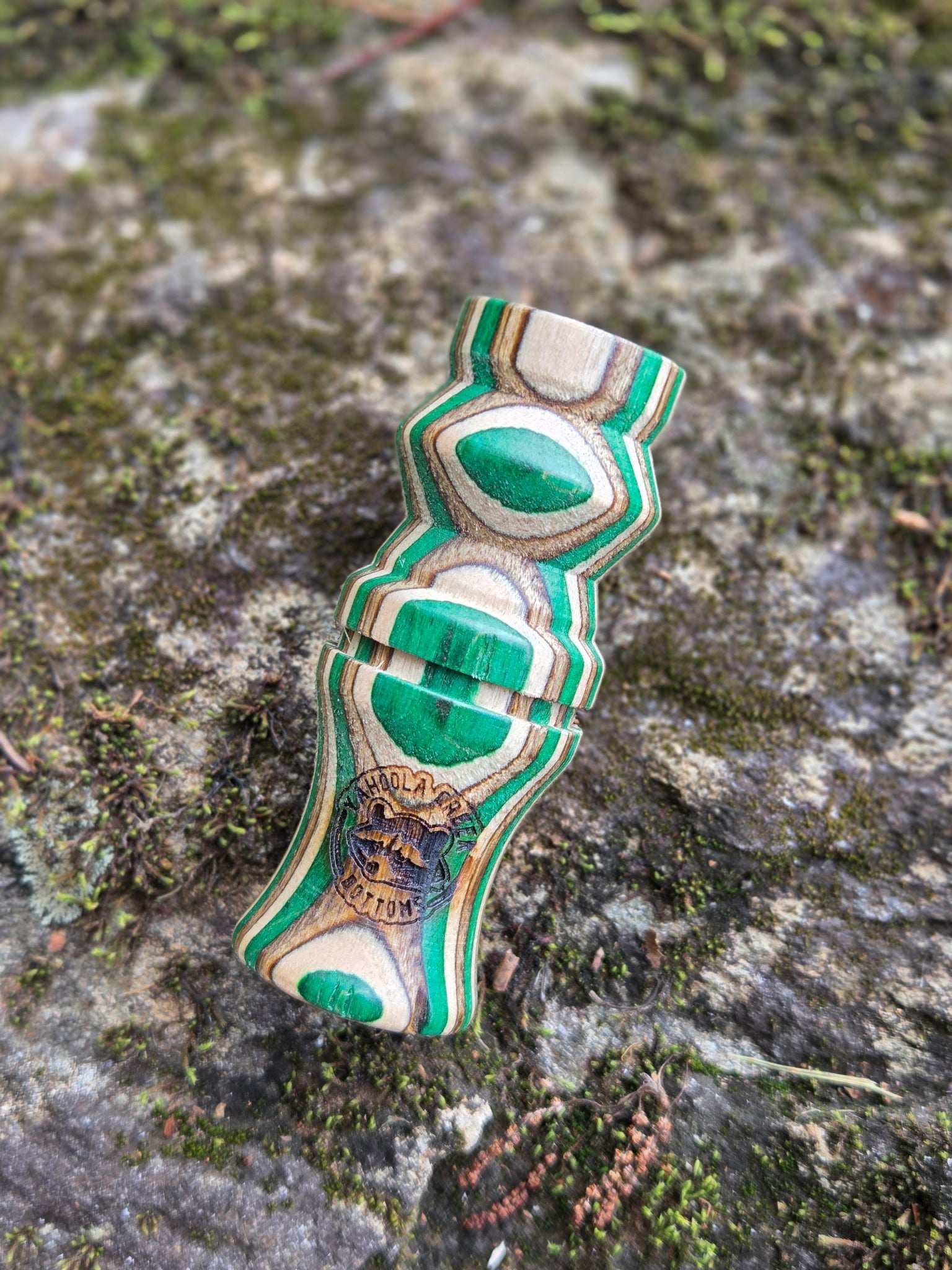 YCB Mini Coon Squaller in Green Brown and White