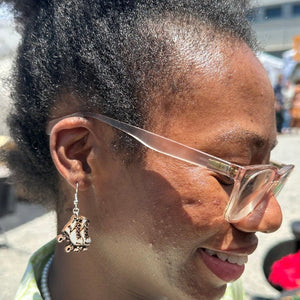 Roller Derby Skate Wooden Dangle Earrings | Skating Jewelry