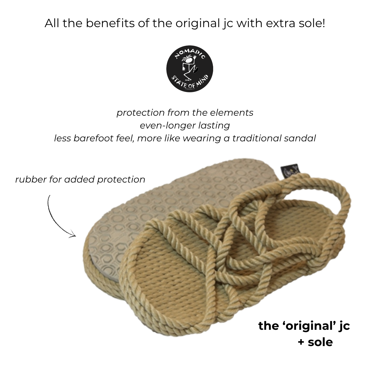 JC With Sole - Mulberry With Tan Sole handmade rope sandals by Nomadic State of Mind, view 5