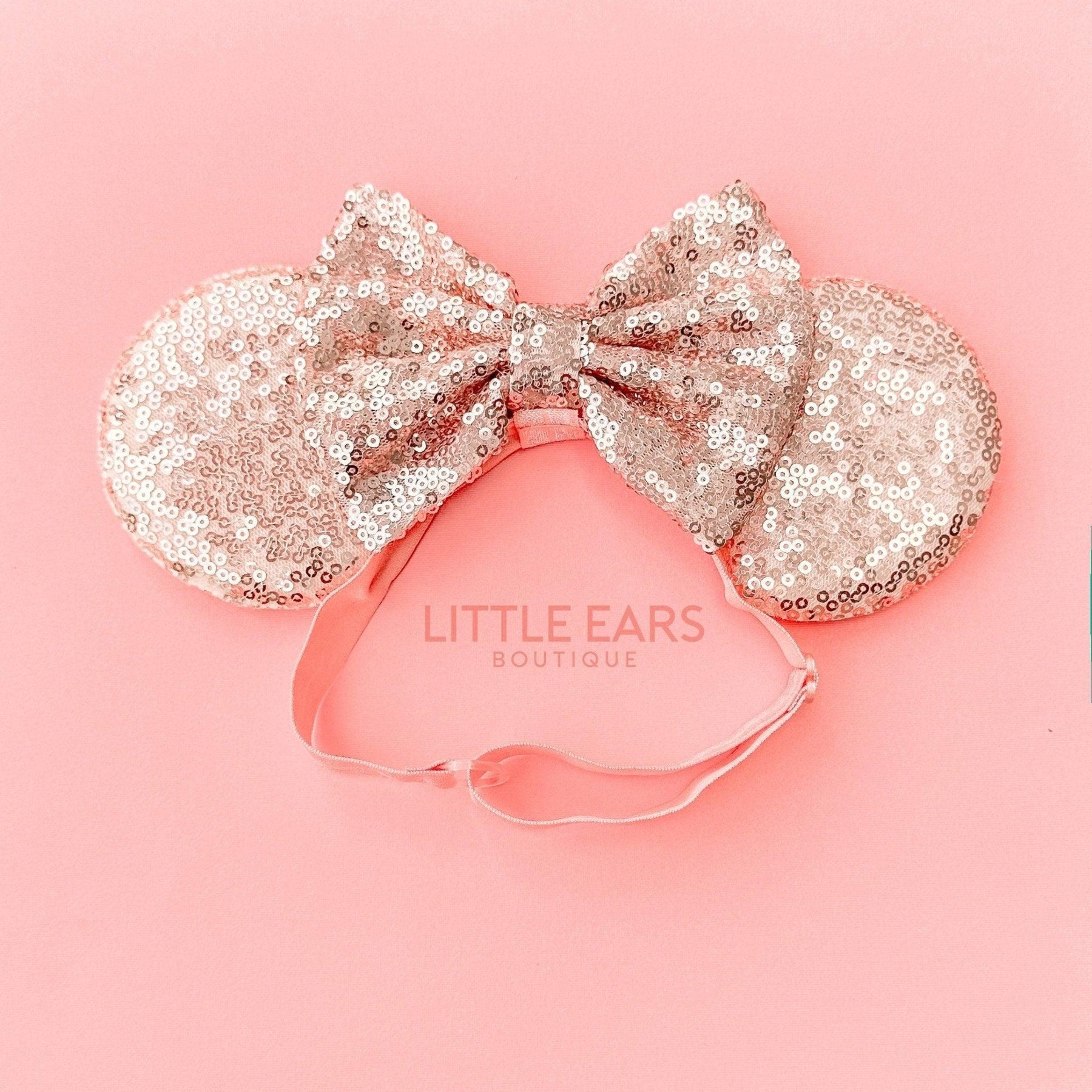 Rose Gold Elastic Ears by Little Ears Boutique, children's boutique clothing main product photo