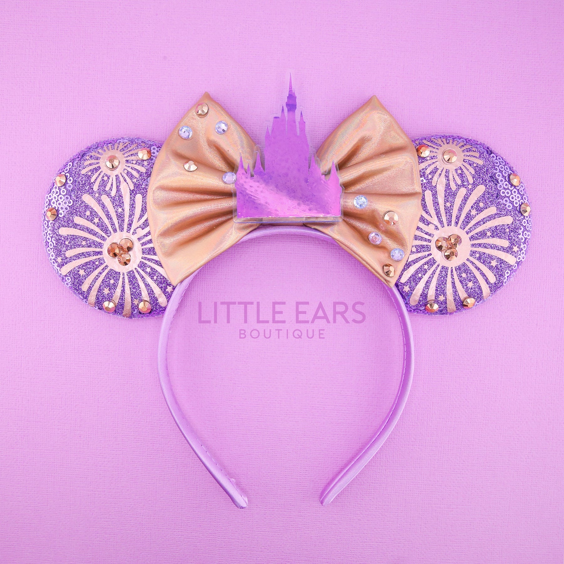 Rose Gold Fireworks Ears by Little Ears Boutique, travel planning service main product photo