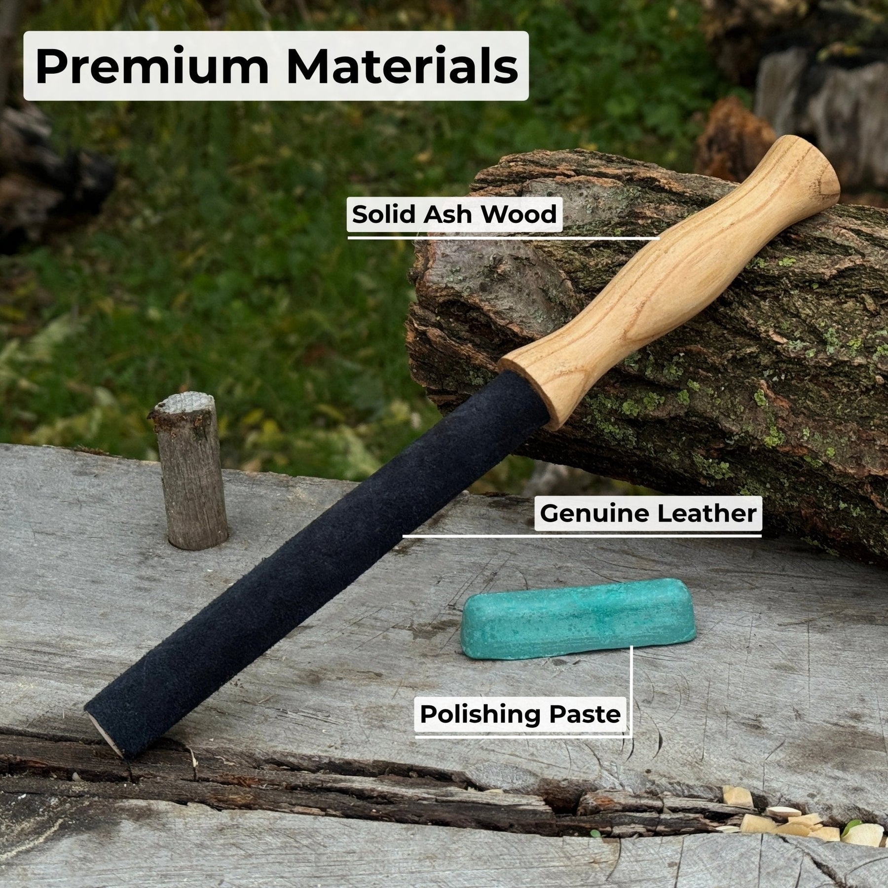 Round Leather Strop For Knife Sharpening