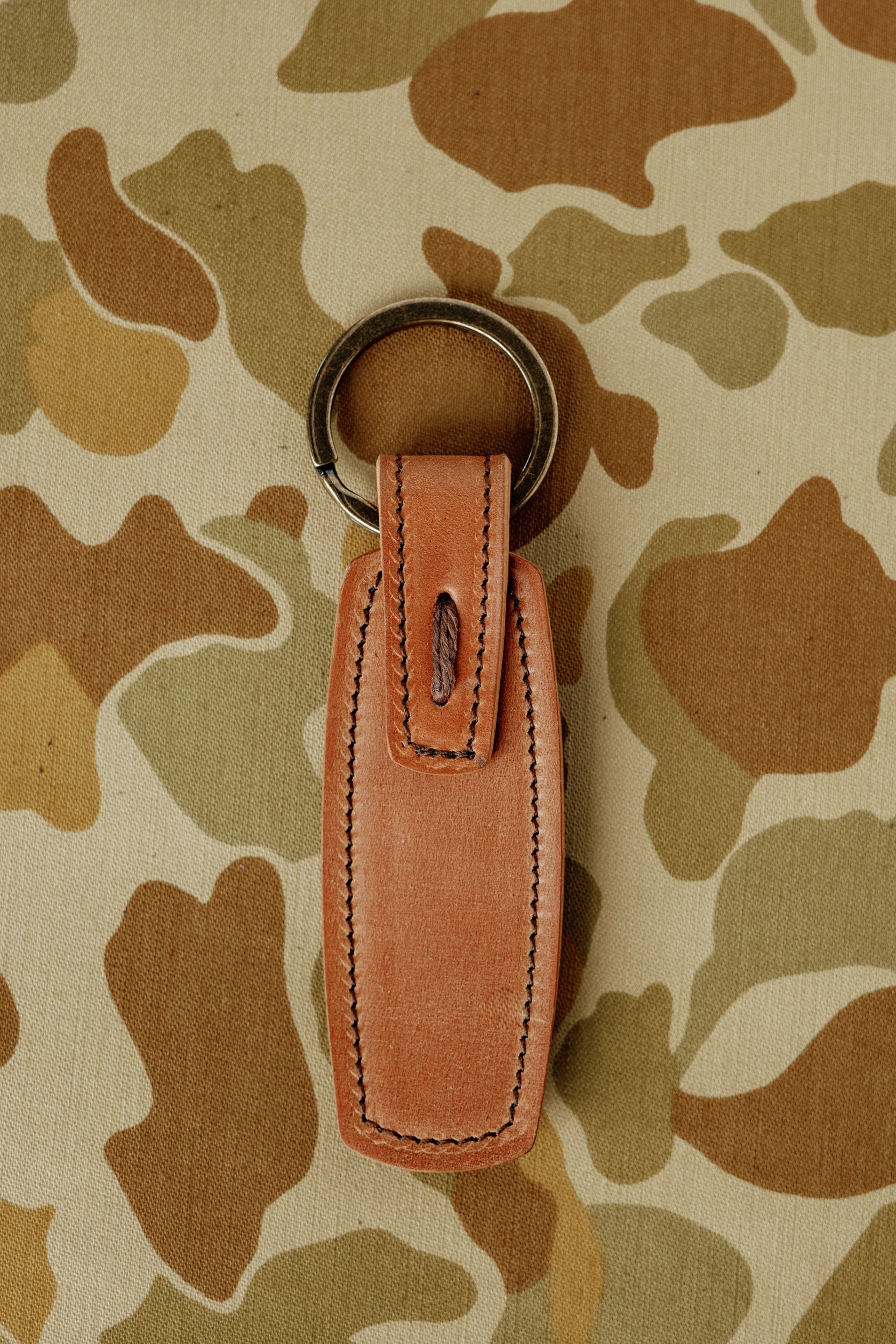 Rover Key Ring - Natural Horween Shell Cordovan