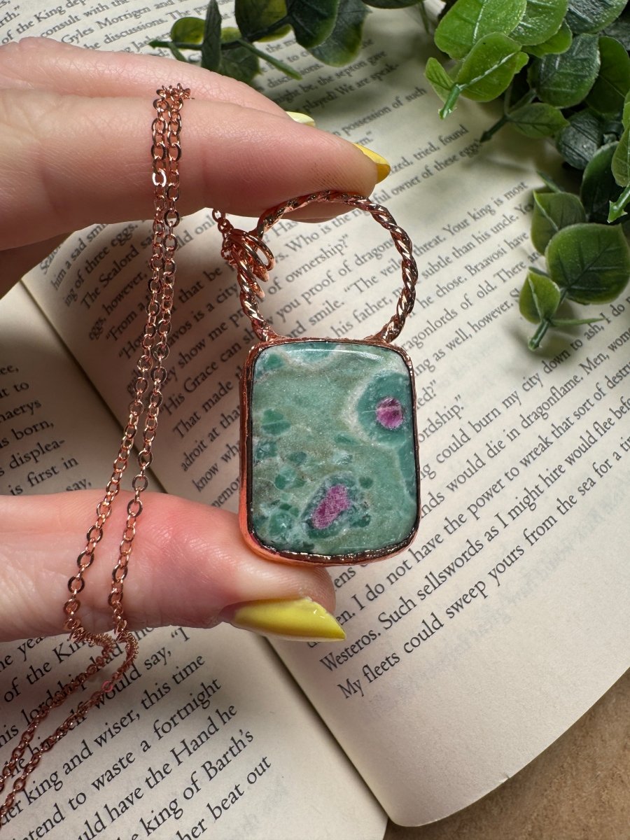 Ruby Fuschite Necklace