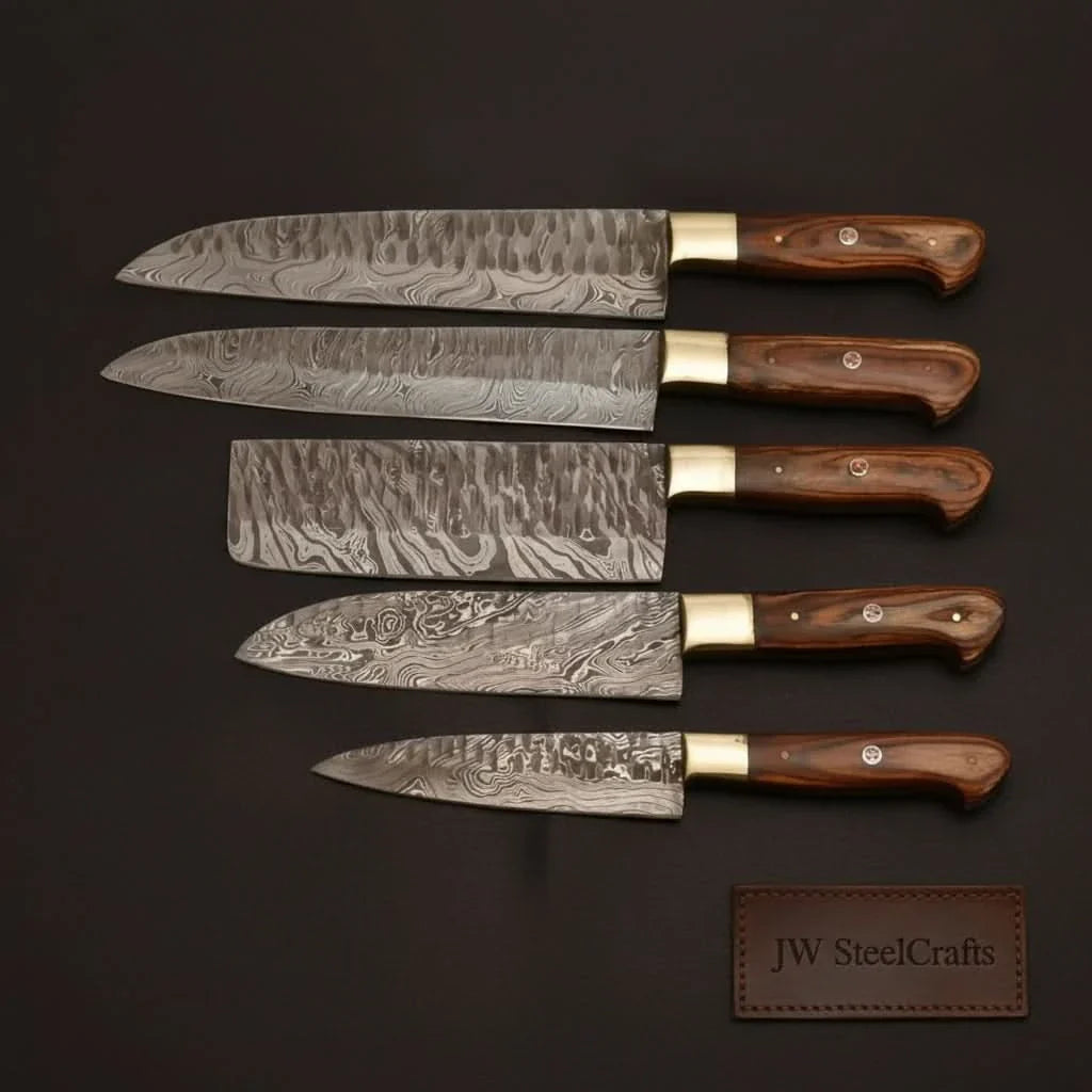 Custom Handmade Chef Knives Damascus Steel blades By JW SteelCrafts by JW SteelCrafts, Southern lifestyle apparel detail photo 2