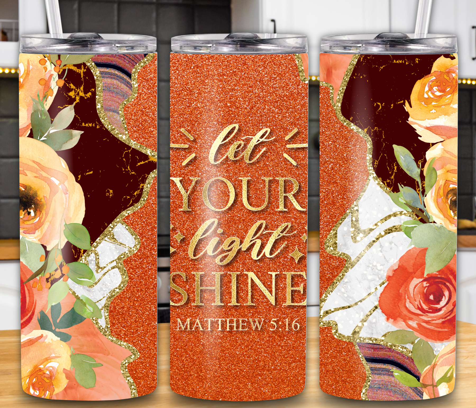 "Let Your Light Shine" Matthew 5:16 20oz Tumbler