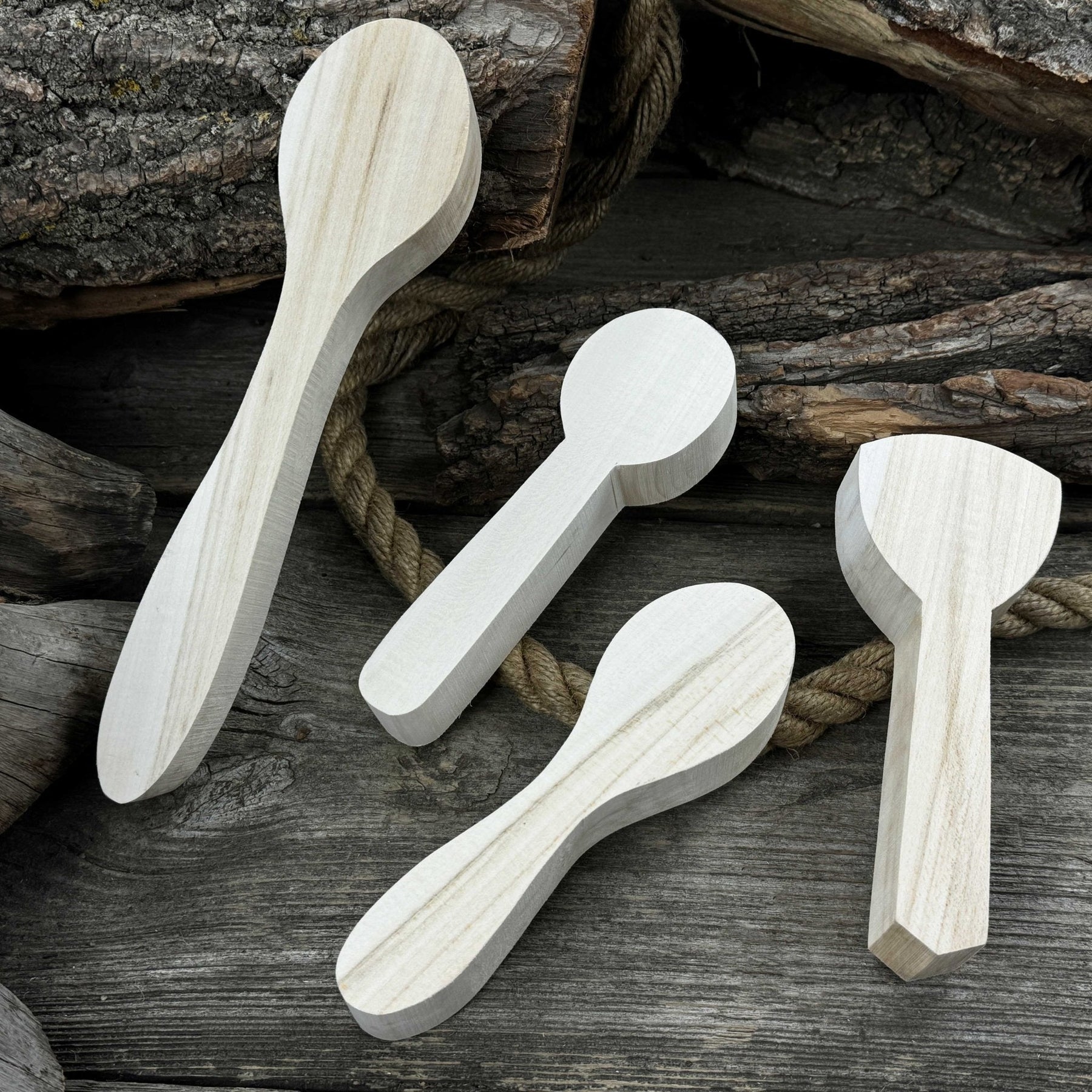 Set of 12 Linden Wood Spoon Carving Blanks